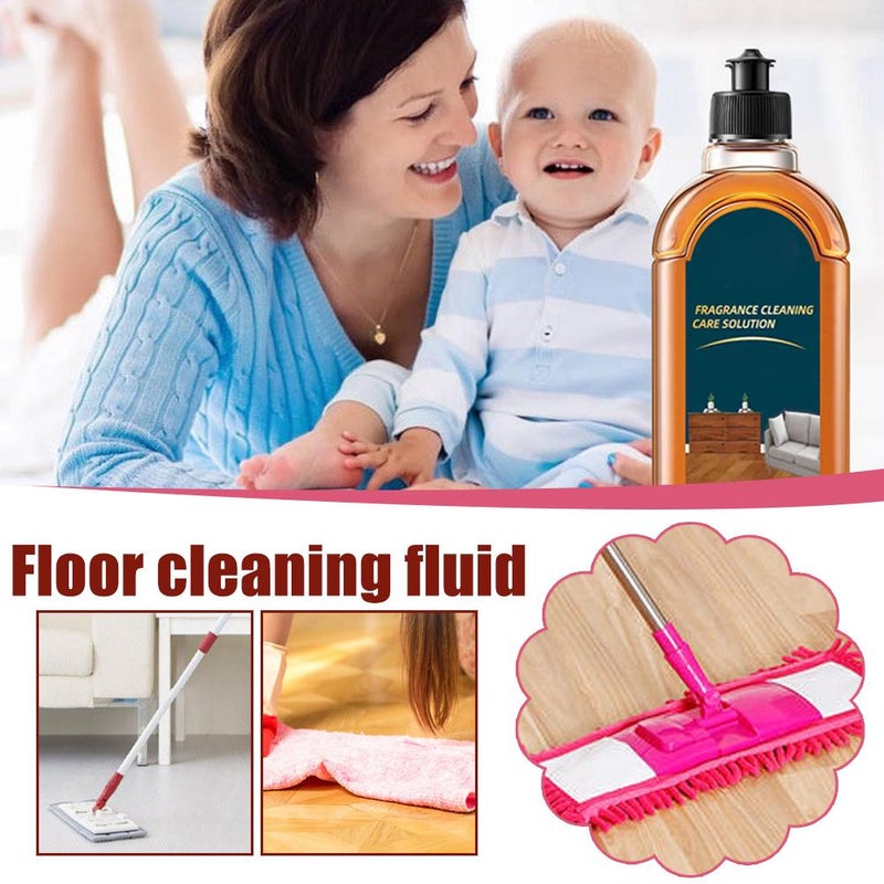 Floor Cleaner, Fragrance Cleaning Care Solution, 5 In 1 Floor Cleaner, Floor Polish For Tiles Wood Floors (2pcs) - Image 3